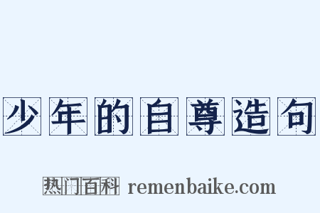 少年的自尊造句是什么意思的图片